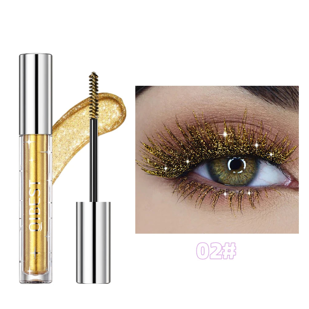 Mascara brillant galaxie paillettes résistant à la sueur