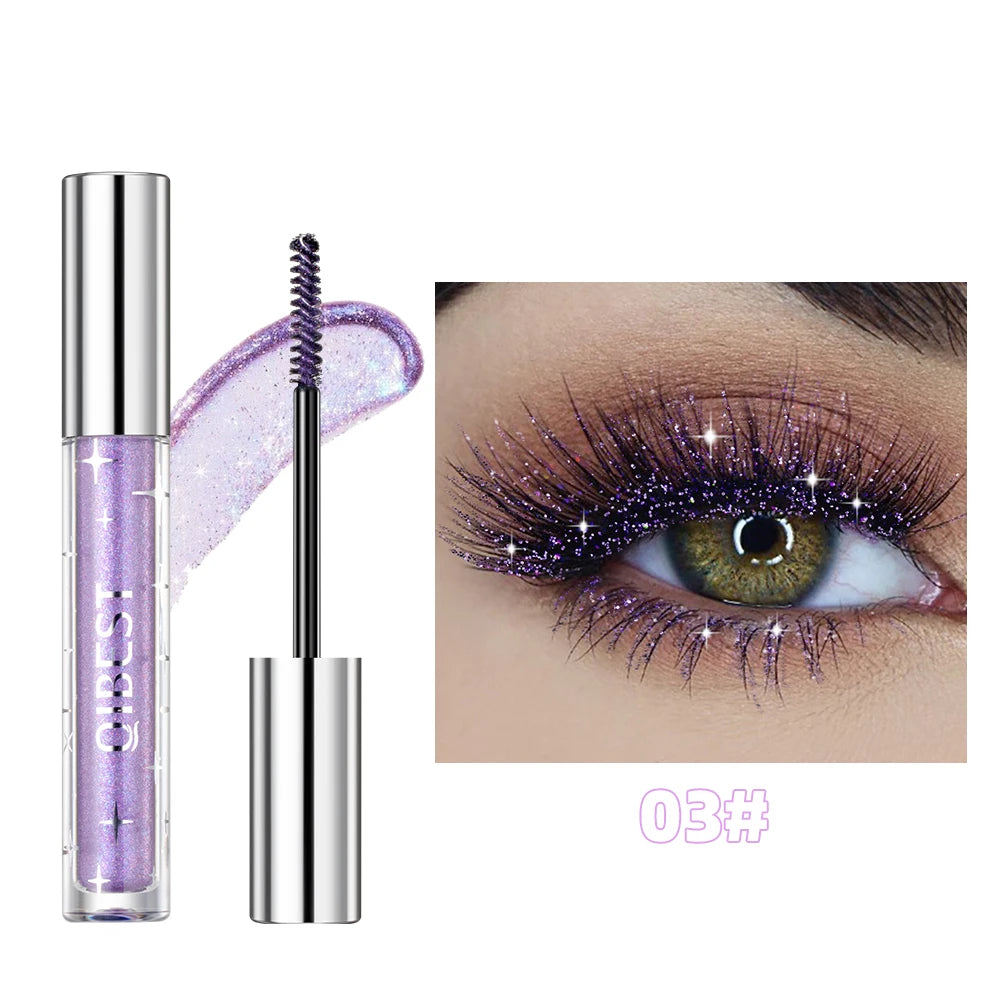 Mascara brillant galaxie paillettes résistant à la sueur